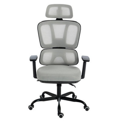 Ergonomic Mesh Back Office Chair High Back Gaming Chair Swivel Desk Chair Grey - image 1