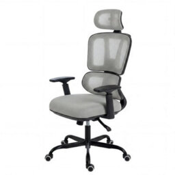 Ergonomic Mesh Back Office Chair High Back Gaming Chair Swivel Desk Chair Grey - thumbnail 4