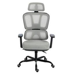 Ergonomic Mesh Back Office Chair High Back Gaming Chair Swivel Desk Chair Grey - thumbnail 1