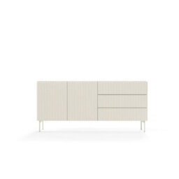 Arte Muti Sideboard Cabinet 177 Cm In Cashmere - Warm Textured Storage With Effortless Push-To-Open - thumbnail 3