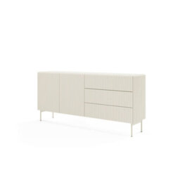 Arte Muti Sideboard Cabinet 177 Cm In Cashmere - Warm Textured Storage With Effortless Push-To-Open - thumbnail 1