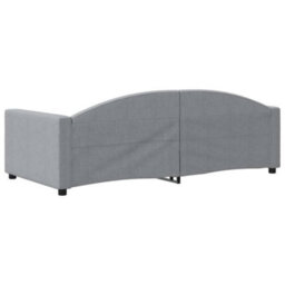 Berkfield Day Bed Light Grey 90X190 Cm Fabric - thumbnail 5