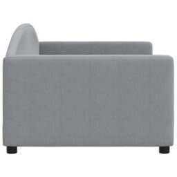Berkfield Day Bed Light Grey 90X190 Cm Fabric - thumbnail 4