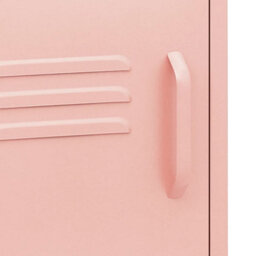 Berkfield Nightstand Pink 35X35X51 Cm Steel - thumbnail 8