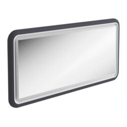 Plum&clay Sutton Blue Grey Border Led Illuminated Bathroom Mirror (W)1180mm (H)650mm