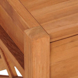 Berkfield Durable Desk With 2 Drawers 100X40X45 Cm Recycled Teak Wood - thumbnail 7