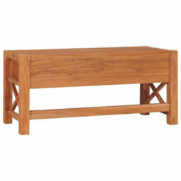 Berkfield Durable Desk With 2 Drawers 100X40X45 Cm Recycled Teak Wood - thumbnail 5
