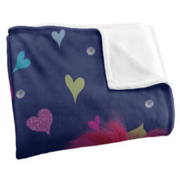 Trolls Pat A Cake Silky Soft Touch Blanket Multicoloured (One Size) - thumbnail 3