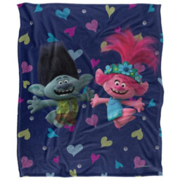 Trolls Pat A Cake Silky Soft Touch Blanket Multicoloured (One Size)