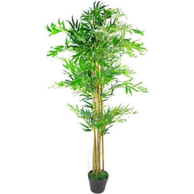 Artificial Bamboo Tree House Plant Indoor Fake Potted Decor - image 1