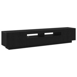 Walplus Tv Cabinet 2 Pcs Black 200 X 35 X 40 Cm Engineered Wood - thumbnail 5