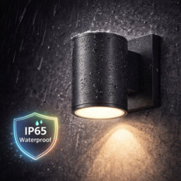 Billtix Outdoor Up Down Wall Light Ip65 Gu10 Matt Black Exterior Wall Light Waterproof Garden Porch Led Lighting - thumbnail 7