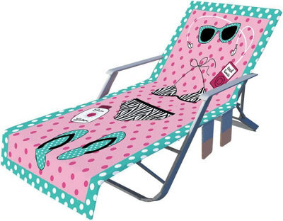 Chaise Longue Beach Towel Cover, Lightweight Portable Microfiber Towel, For Mat, Vacation Or Pool Cover (75X210Cm) - image 1