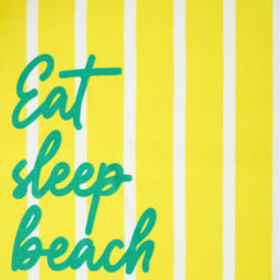 Ohs Eat Sleep Slogan Beach Towel Bath Travel Quick Dry Microfibre Absorbent - thumbnail 6