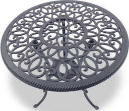 Centurion Supports Bangui Grey Garden And Patio Table And 2 Chairs Cast Aluminium Bistro Set - thumbnail 3