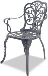 Centurion Supports Bangui Grey Garden And Patio Table And 2 Chairs Cast Aluminium Bistro Set - thumbnail 7