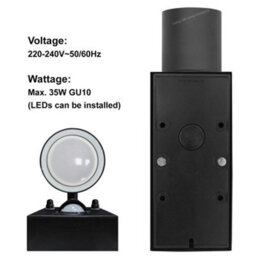 Long Life Lamps Company Black Double Outdoor Wall With Pir Movement Sensor Stainless Steel Zlc038Dsen - thumbnail 6