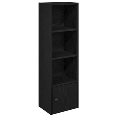 Berkfield Durable Bookcase Black Oak 31X24X102 Cm Engineered Wood - image 1