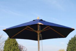 Garden Market Place The Garden Marketplace 2M Premium Hardwood Garden Parasol Umbrella Navy Blue - thumbnail 4