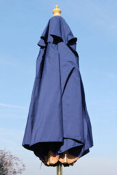 Garden Market Place The Garden Marketplace 2M Premium Hardwood Garden Parasol Umbrella Navy Blue - thumbnail 2