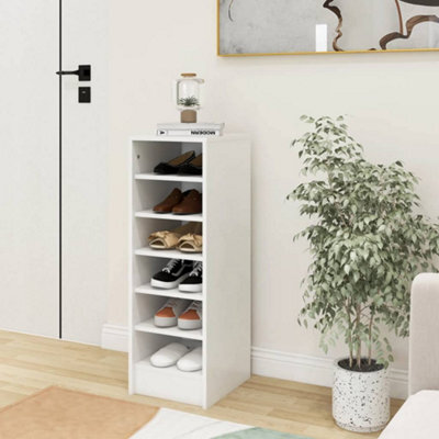 Berkfield Shoe Cabinet White 31.5X35X90 Cm Engineered Wood - image 1