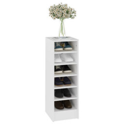 Berkfield Shoe Cabinet White 31.5X35X90 Cm Engineered Wood - thumbnail 6