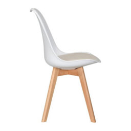 Life Interiors Halo Round Dining Set With Black Table And 2 White Chairs - thumbnail 6
