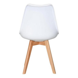 Life Interiors Halo Round Dining Set With Black Table And 2 White Chairs - thumbnail 7