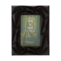 Orsina Prisma Black 4X6 Photo Frame, Geometric Wire Design With Matte Black Finish, Freestanding Or Wall-Mounted - thumbnail 3