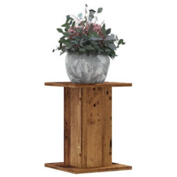 Walplus Plant Stands 2 Pcs Old Wood 30X30X40 Cm Engineered Wood - thumbnail 1