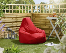 Beautiful Beanbags Kids Highback Beanbag Indoor Or Outdoor Bean Bag For Children Ready Filled - Red - thumbnail 2
