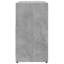 Berkfield Bathroom Sink Cabinet Concrete Grey 60X33X60 Cm Engineered Wood - thumbnail 7