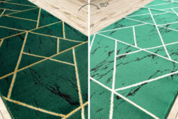 RugsX Exclusive Emerald Runner 1012 Glamour, Stylish Marble, Geometric Bottl  100X230 Cm - thumbnail 3