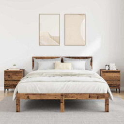 Berkfield Bed Cabinets 2 Pcs Old Wood 40X35X50 Cm Engineered Wood - thumbnail 1