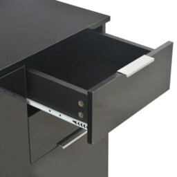 Berkfield Sideboard High Gloss Black 107X35X76 Cm - thumbnail 7