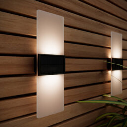 The Solar Centre Solarcentre Gemini Xl Solar Wall Lights (Set Of 2) - thumbnail 1
