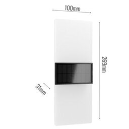 The Solar Centre Solarcentre Gemini Xl Solar Wall Lights (Set Of 2) - thumbnail 3