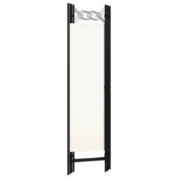 Berkfield 4-Panel Room Divider Cream White 160X180 Cm - thumbnail 4