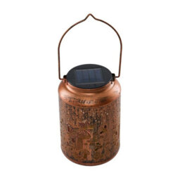 Solar Powered Led Morrocan Lantern Hanging Lamp Outdoor Garden Mushroom Light - thumbnail 3