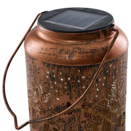 Solar Powered Led Morrocan Lantern Hanging Lamp Outdoor Garden Mushroom Light - thumbnail 4