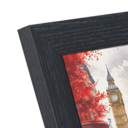 AK Frames 35X28Cm Black Poster Frame - Modern Picture Frame For Wall Art, Prints And Photos - Durable And Stylish Display Frame - thumbnail 6