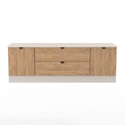 Varese Matt Kashmir Tv Stand With 2 Drawers, (H)49.5Cm X (W)144.2Cm X (D)40Cm - thumbnail 2