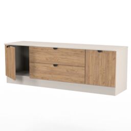 Varese Matt Kashmir Tv Stand With 2 Drawers, (H)49.5Cm X (W)144.2Cm X (D)40Cm - thumbnail 5