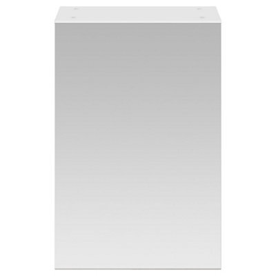 FNX Bathrooms Element 450mm 1 Door Gloss White Wall Hung Mirror Cabinet Contemporary 715mm - image 1