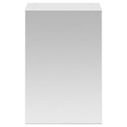 FNX Bathrooms Element 450mm 1 Door Gloss White Wall Hung Mirror Cabinet Contemporary 715mm