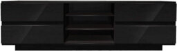 "Homeology Avitus Gloss Black With 4-Black Drawer Tv Stand For Up To 65"" Flat Screen Led And Lcd Tv Cabinet" - thumbnail 3