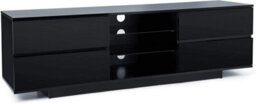 "Homeology Avitus Gloss Black With 4-Black Drawer Tv Stand For Up To 65"" Flat Screen Led And Lcd Tv Cabinet" - thumbnail 2