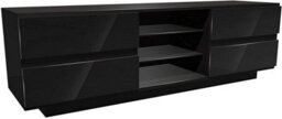 "Homeology Avitus Gloss Black With 4-Black Drawer Tv Stand For Up To 65"" Flat Screen Led And Lcd Tv Cabinet" - thumbnail 5