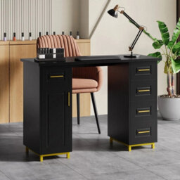 Pro Manicure Table Nail Beauty Salon Station Technician Storage Desk W/ 5 Drawer - thumbnail 3