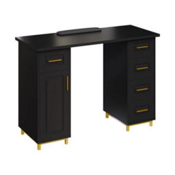 Pro Manicure Table Nail Beauty Salon Station Technician Storage Desk W/ 5 Drawer - thumbnail 1